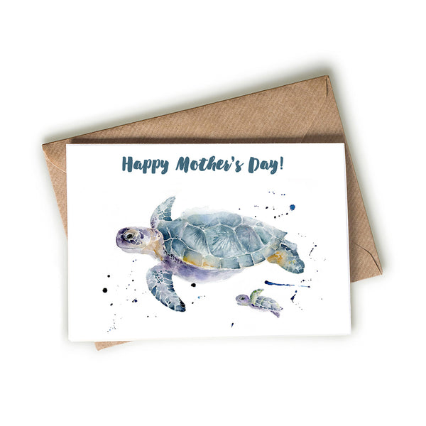 Sea Turtle Mother's Day Card