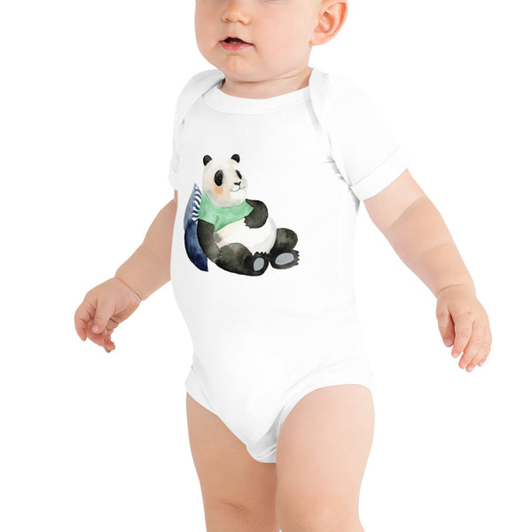 Lounging Panda Baby One Piece