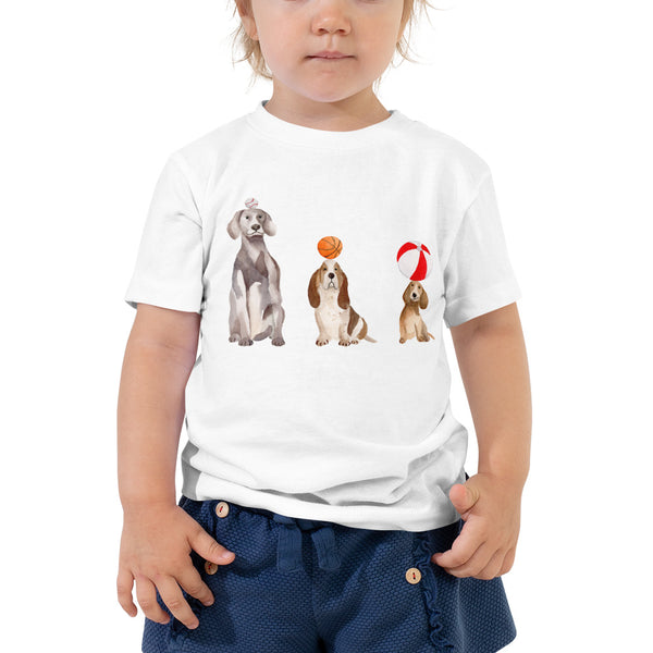 Dogs and Balls Toddler Short Sleeve Tee