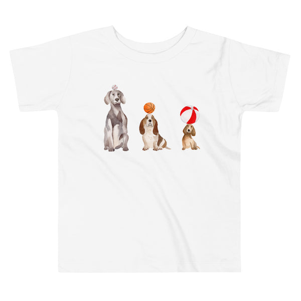 Dogs and Balls Toddler Short Sleeve Tee