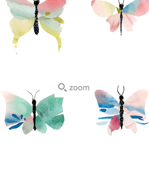 Butterflies Collage Art Print