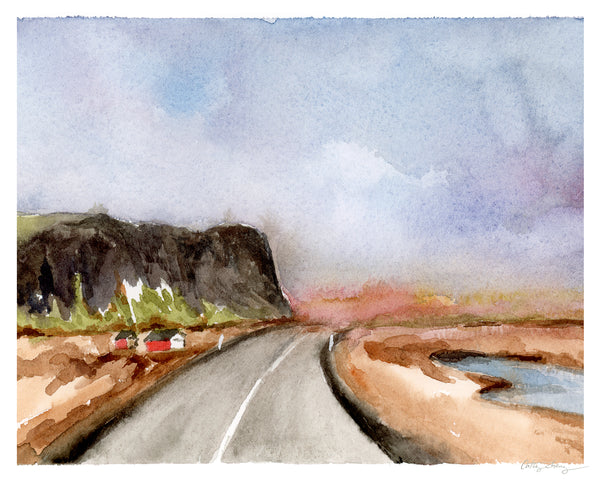 Open Road - Limited Edition Watercolor Art Print