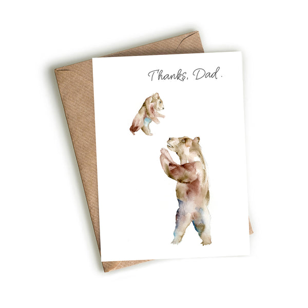 Bear Dad and Cub Card