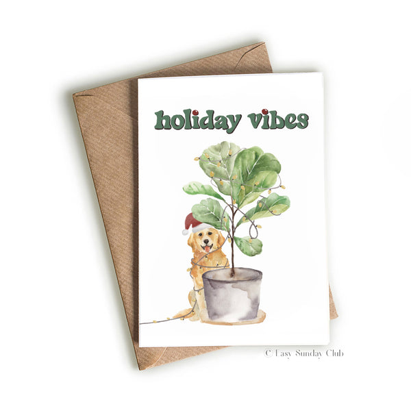 Holiday Vibes Greeting Card