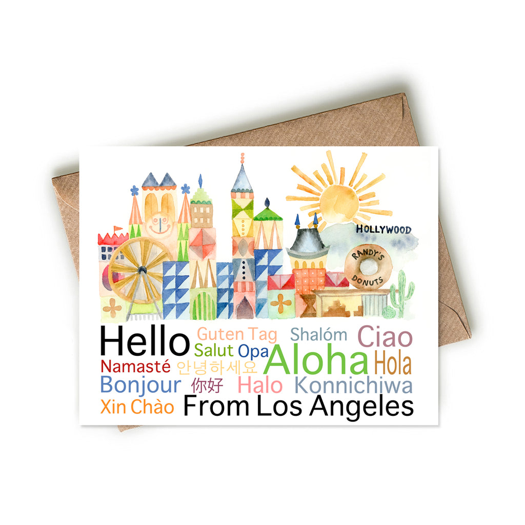 Hello from Los Angeles Card - Easy Sunday Club