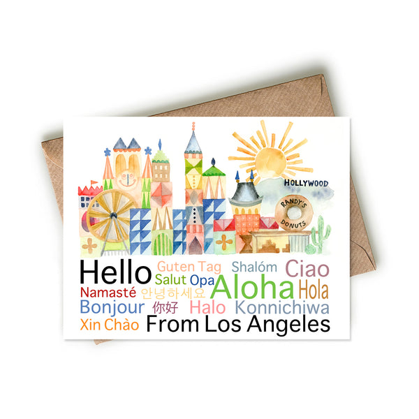 Hello from Los Angeles Card