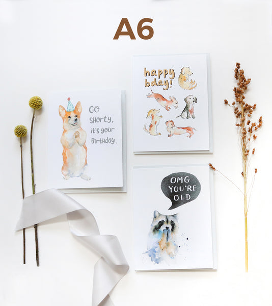 Photoshop Template for A6 Size Greeting Cards - Digital Download