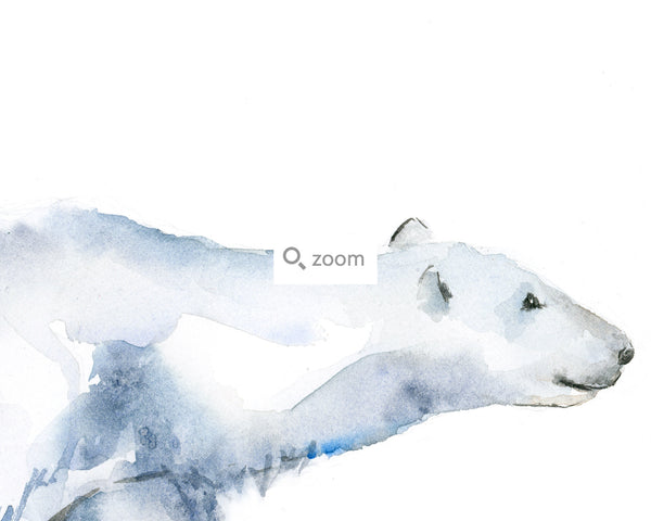 Polar Bear Mother and Cub Art Print