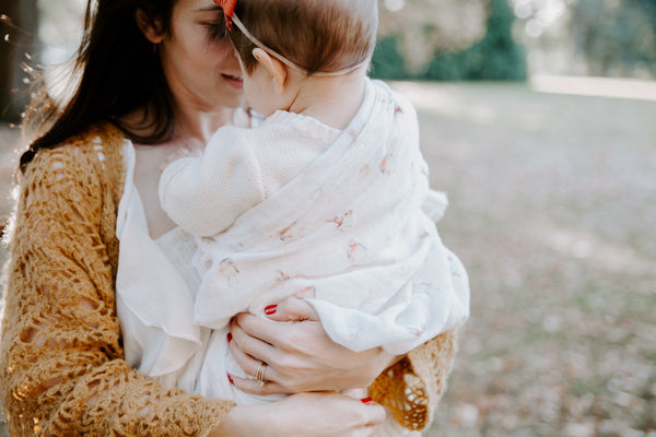 chubby robin birds bamboo cotton swaddle
