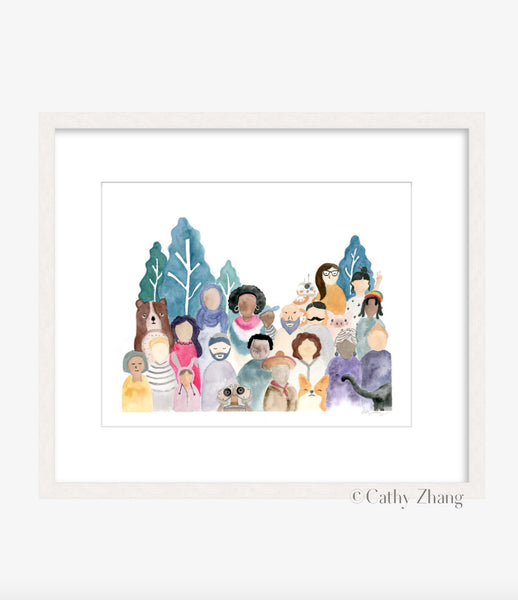 Strength in Diversity - Watercolor Art Print