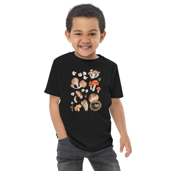 Mushroom Variety Toddler Short Sleeve Tee