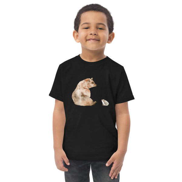Bear and Hedgehog Toddler Jersey Short Sleeve Tee