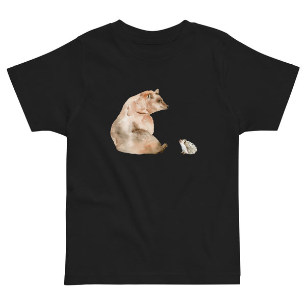 Bear and Hedgehog Toddler Jersey Short Sleeve Tee