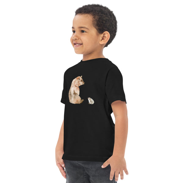 Bear and Hedgehog Toddler Jersey Short Sleeve Tee