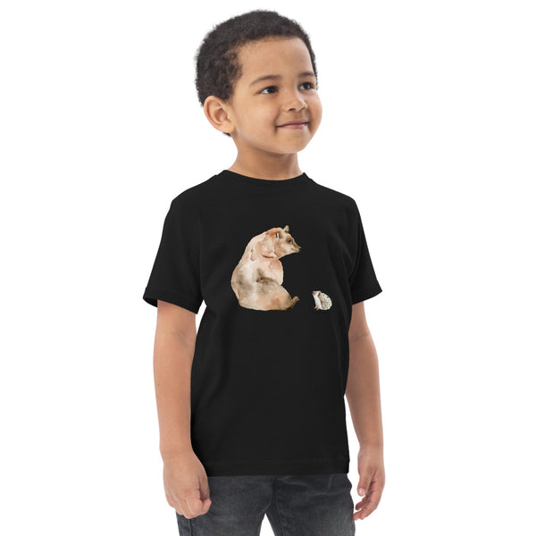 Bear and Hedgehog Toddler Jersey Short Sleeve Tee