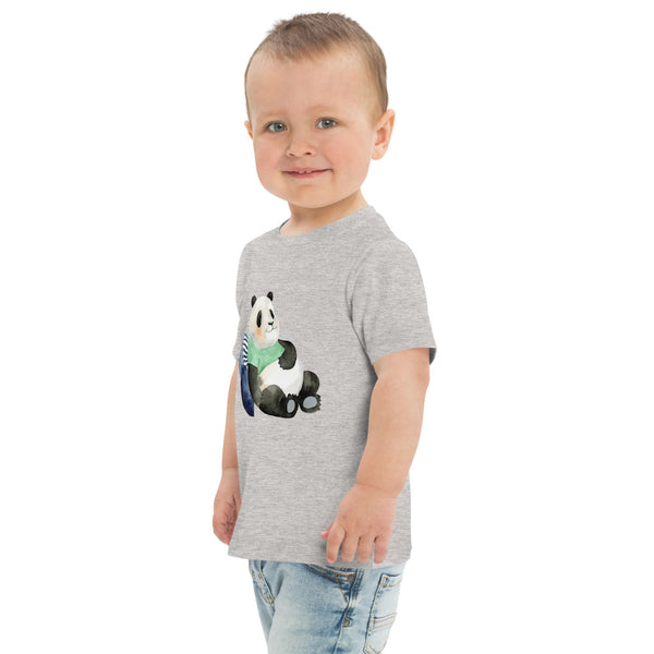 Lounging Panda Toddler Short Sleeve Tee