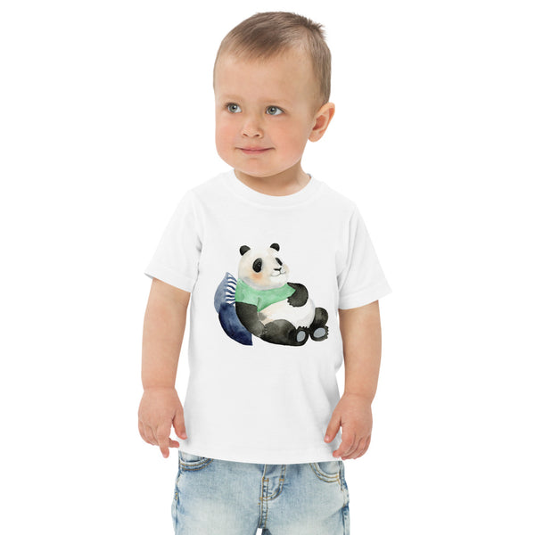 Lounging Panda Toddler Short Sleeve Tee